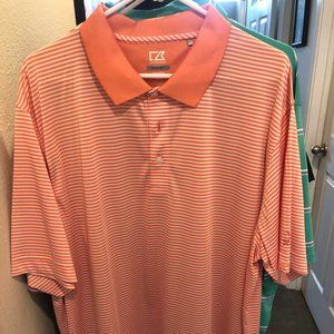 Cutter & Buck Performance Golf Shirt, XXL, orange